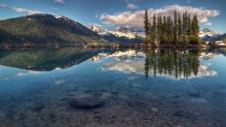 Amazing Beautiful Crystal Lake and Mountains