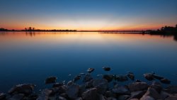 Amazing Beautiful Dawn on the Lake