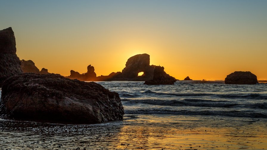 Amazing Beautiful Indian Beach and Sunset