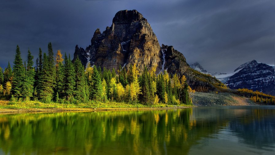 Amazing Beautiful Mountain Lake and Forest