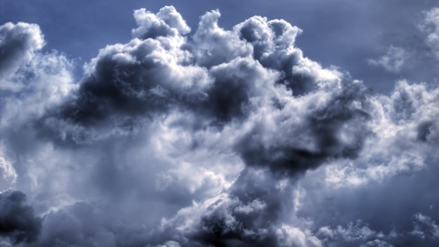 Amazing Dark Blue Clouds