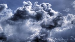 Amazing Dark Blue Clouds