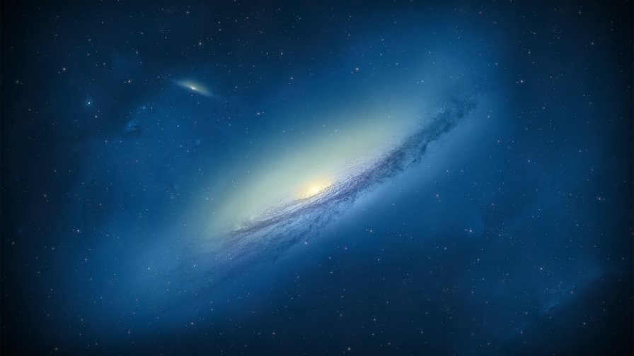 Amazing Majestic Blue Galaxy