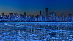 Amazing Unreal City of Blue Light