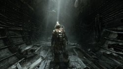 Artyom Looking Up in the Dark Tunnel Metro Last Light