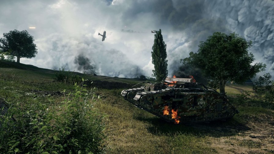 Battlefield 1 The Tank Mark IV with Germany Symbol