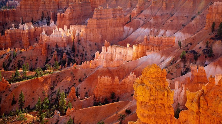 Beautiful Red Orange Canyon and Sunset