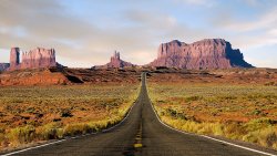 Beautiful Road to Mountains