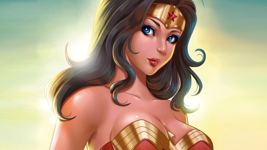 Beautiful Young Wonder Woman Artwork