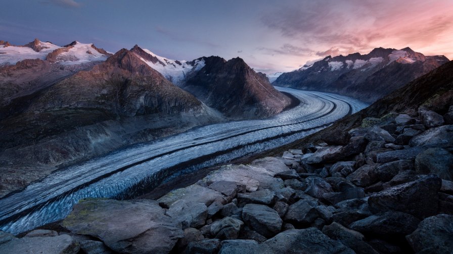 Bettmerhorn Switzerland Amazing Beautiful Mountain Valley