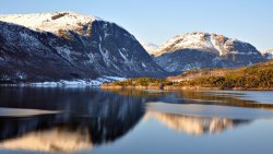 Big Lake and Mountains