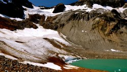 Blue Lake in the Mountain Valley