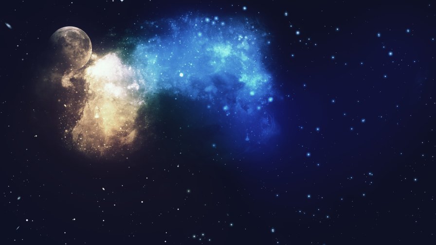 Blue and Orange Galaxy