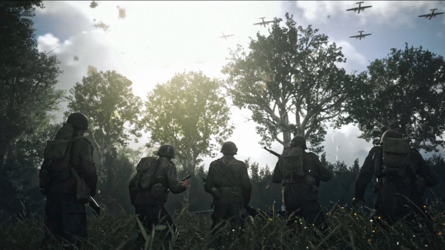 Call of Duty World War II Beautiful Sunny Day and Soldiers
