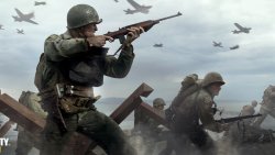Call of Duty World War II Soldier with Weapon