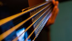 Classical Bass Guitar Close Up