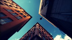 Clear Sky and High Houses in the Big City