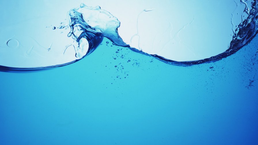 Clear Water on the Glass