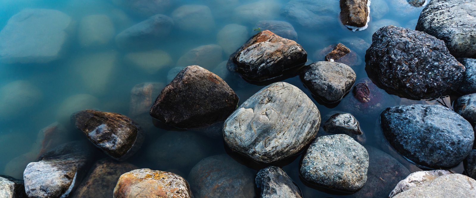 Colored Stones in the Water