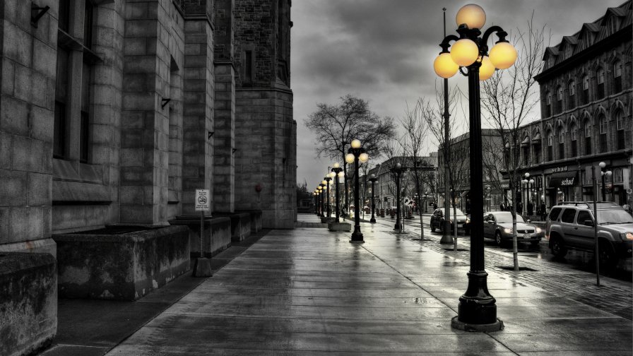 Empty Twilight Street
