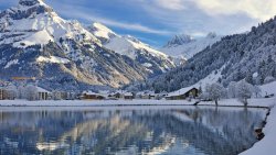 Engelberg Switzerland Mountains and Beautiful Lake
