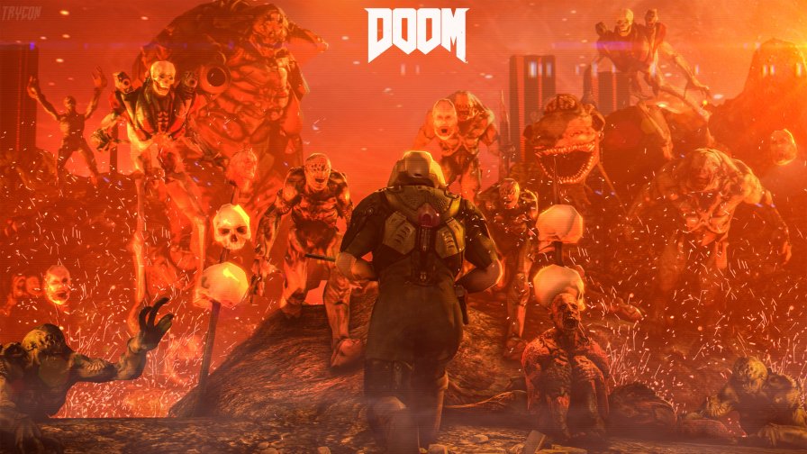 Fire in the Hell with Doom Soldier