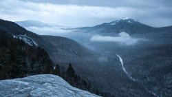 Fog in Winter Mountain Valley