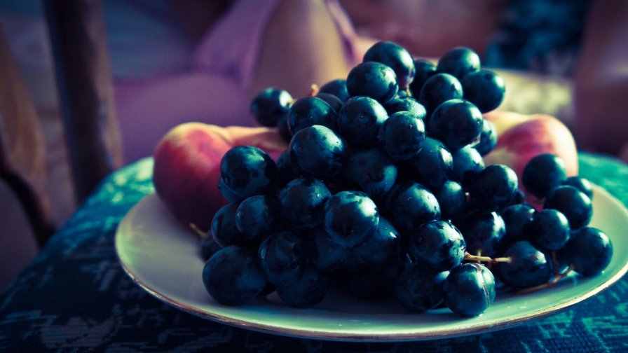 Fruits Grapes on the Table