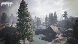 Kholat Small Mountain Village and Winter