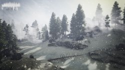 Kholat Snow Covered Mountain Valley