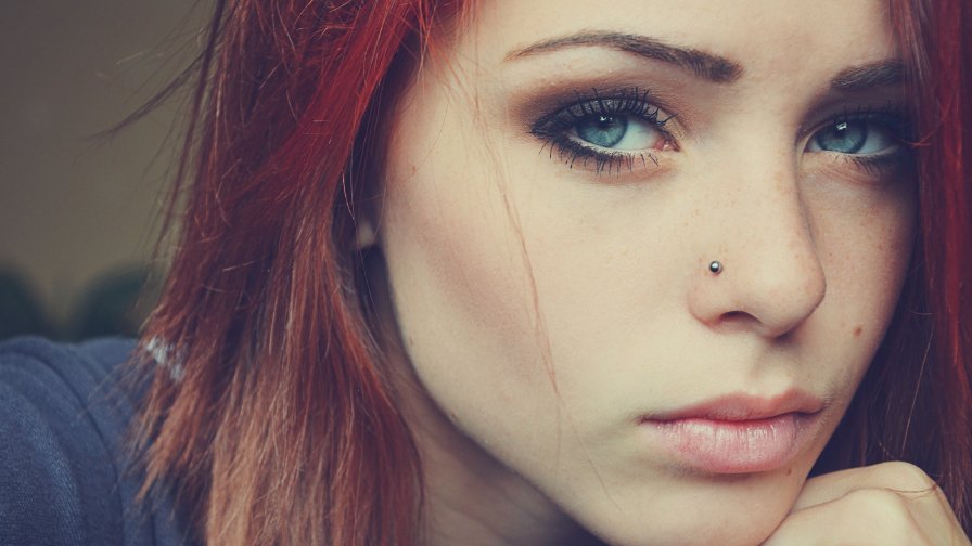 Lana Branishti Beautiful Girl with Red Hair