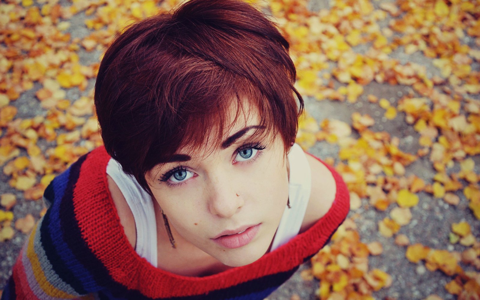 Lana Branishti Pretty Young Girl with Beautiful Blue Eyes and Red Hair