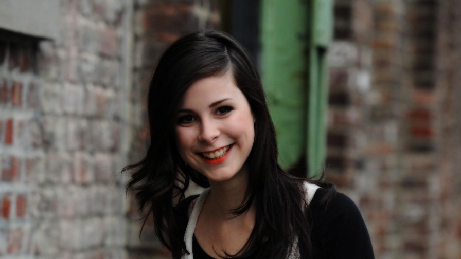 Lena Meyer Landrut Smiling Brunette Girl