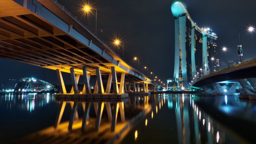 Marina Bay Sands and Bridge Singapore