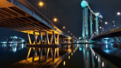 Marina Bay Sands and Bridge Singapore