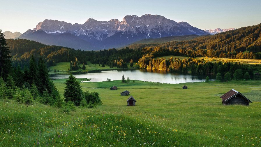 Mountain Lake Summer Alpine