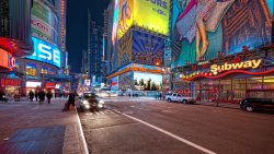 Night Street in the Big City