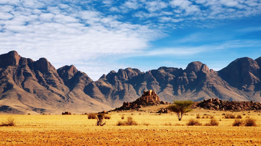 Old Desert and Mountains