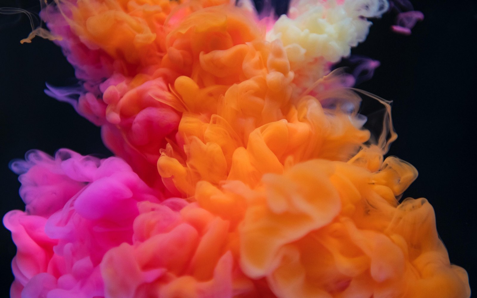 Orange and Pink Colored Smoke