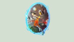 Portal 2 Android Chell Game Art