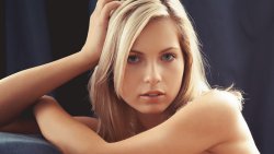 Pretty Jenni Gregg Blonde Cute Girl with Blue Eyes