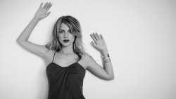 Pretty Sexy Blonde Melanie Laurent and Wall