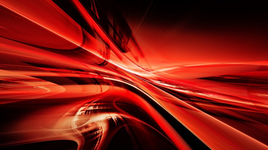 Red Lines Abstract Artwork