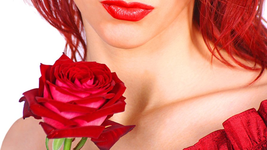 Red Rose and Red Lips