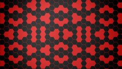 Red and Black Hexagons