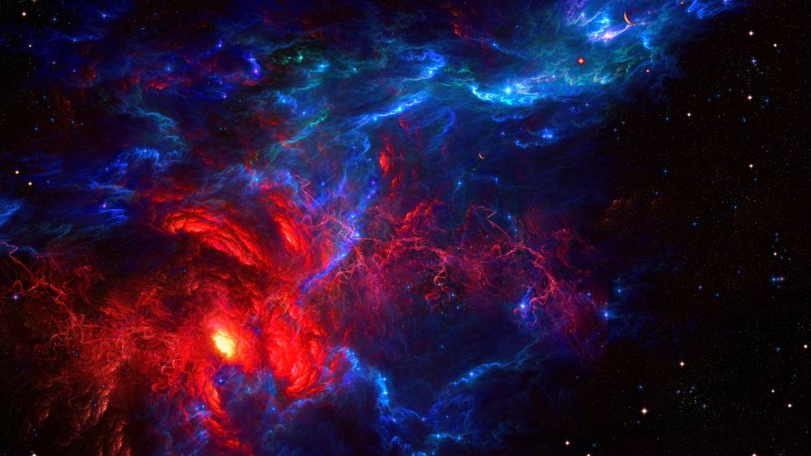 Red and Blue Galaxy