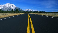 Road and Mountains