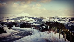 Road in Winter Mountain Valley