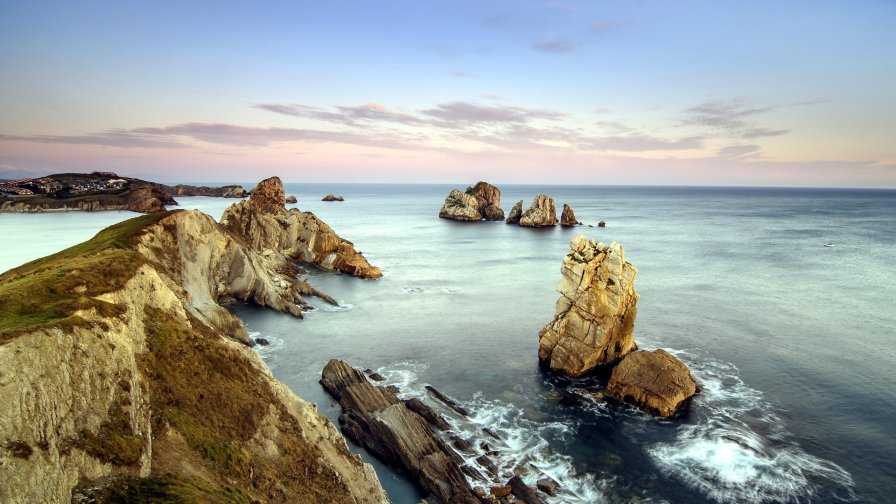 Rocks Waves and Coast