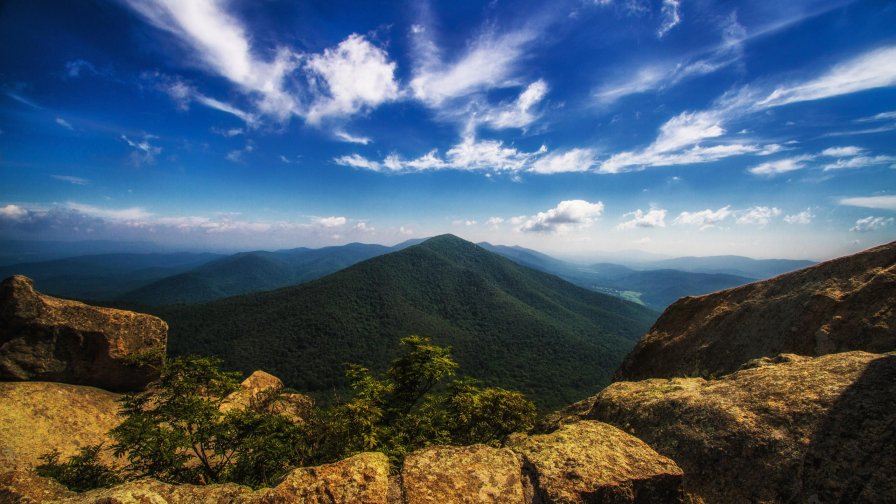 Stones Forest and Mountains Hills